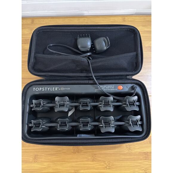 TopStyler by InStyler Heated Ceramic Styling 12 Shells Hair Curlers with Case - Picture 1 of 5